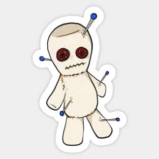 Vodoo Doll Comic Sticker